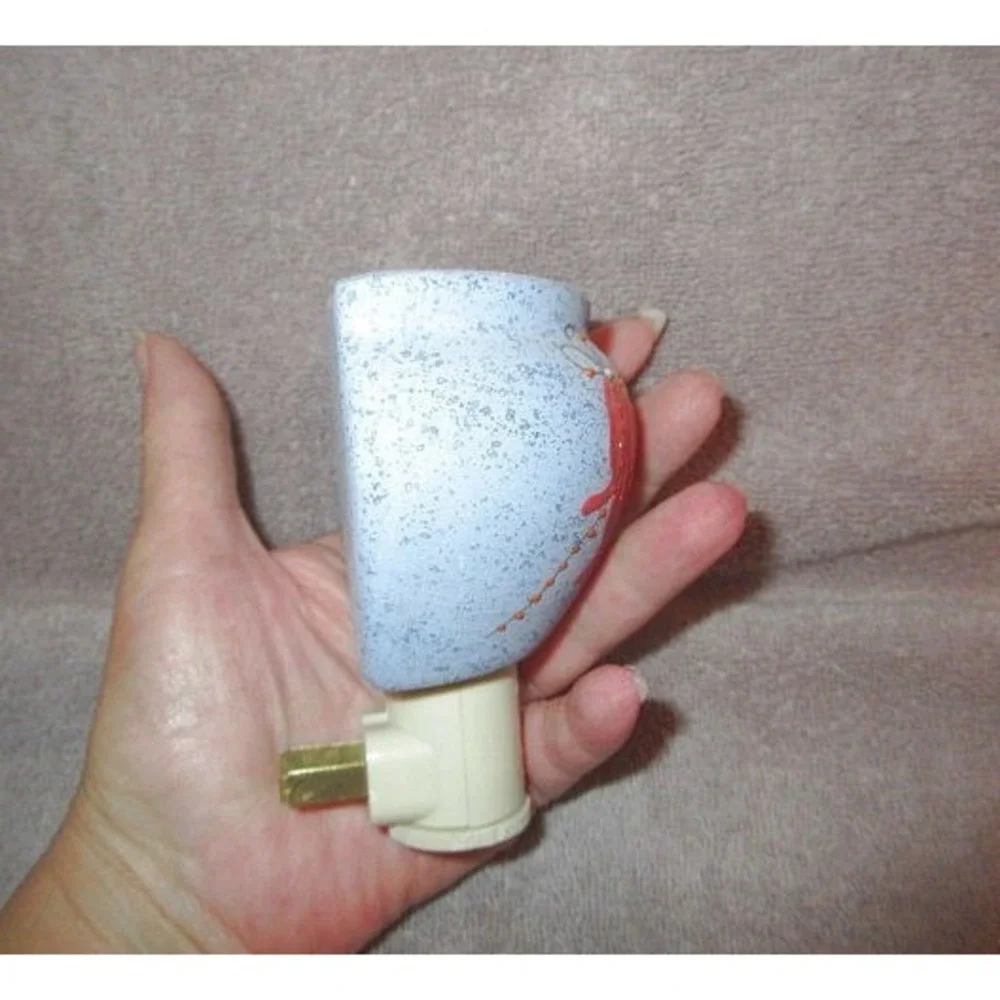 Vtg Southwestern Art Pottery Night Lite Signed Moon Beam Plug In Painted Adobe
